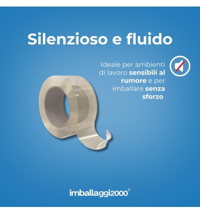 NASTRO ADESIVO SILENT TRASPARENTE 75X66 - Nastri Adesivi
