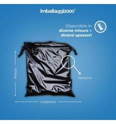 SACCHI PER IMMONDIZIA NERI SFUSI - Igiene Sicurezza e Monouso carta 2