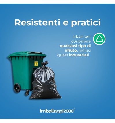 SACCHI PER IMMONDIZIA NERI SFUSI - Igiene Sicurezza e Monouso carta
