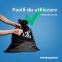 SACCHI PER IMMONDIZIA NERI SFUSI - Igiene Sicurezza e Monouso carta