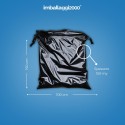 SACCHI PER IMMONDIZIA NERI 100X150 MY 150 - Igiene Sicurezza e Monouso carta