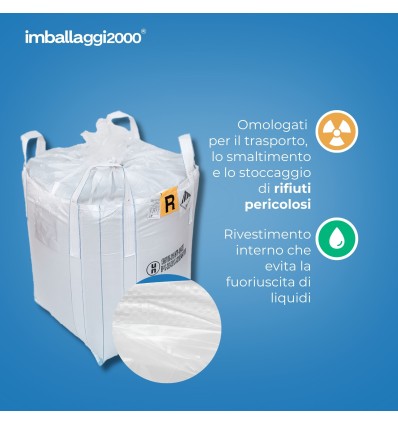 BIG BAG STAMPA RIFIUTO PERICOLO R - Stoccaggio E Movimentazione