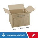 SCATOLA DA TRASLOCO STANDARD 40X30X30 - Imballaggi per trasloco