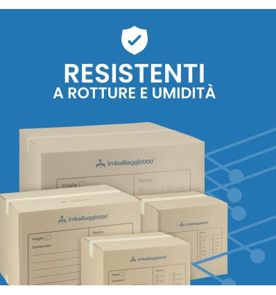 SCATOLA DA TRASLOCO RINFORZATA 60X40X40 - Imballaggi per trasloco