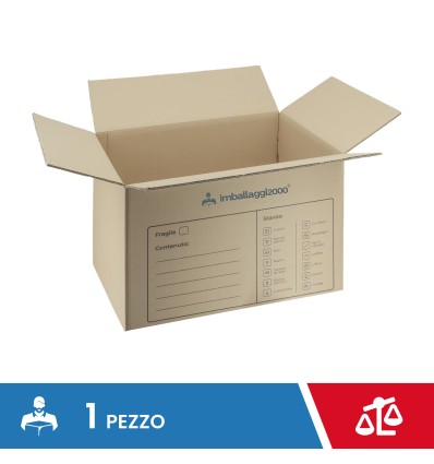SCATOLA DA TRASLOCO RINFORZATA 80x60x50 - Imballaggi per trasloco