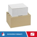 SCATOLE AUTOMONTANTI BIANCHE E AVANA CON CHIUSURA ADESIVA  - ONDA SINGOLA - Scatole
