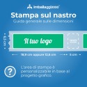 Nastro Carta Kraft Personalizzato 7,5 cm 50 metri - Nastri Adesivi