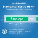 NASTRO ADESIVO IN PVC PERSONALIZZATO AD 1 O 2 COLORI 50X132 - Imballaggi per Tutte le Esigenze