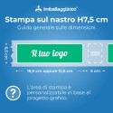 NASTRO ADESIVO IN PVC PERSONALIZZATO AD 1 O 2 COLORI 75X132 - Imballaggi per Tutte le Esigenze