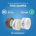 NASTRO ADESIVO IN PVC PERSONALIZZATO AD 1 O 2 COLORI - Imballaggi per Tutte le Esigenze