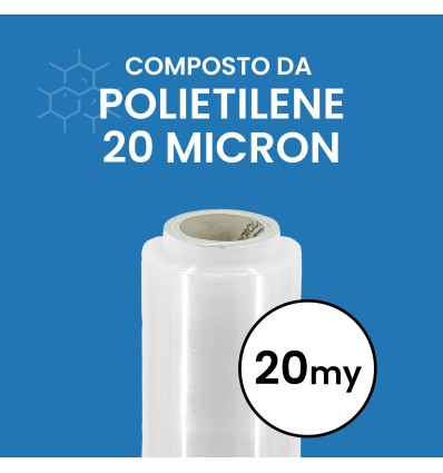 ESTENSIBILE MANUALE H 50 20 MY TRASPARENTE KG 3 ANIMA LEGGERA 300 GRAMMI - Film Estensibile E Pallettizzazione