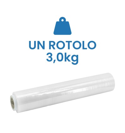 ESTENSIBILE MANUALE H 50 20 MY TRASPARENTE KG 3 ANIMA LEGGERA 300 GRAMMI - Film Estensibile E Pallettizzazione