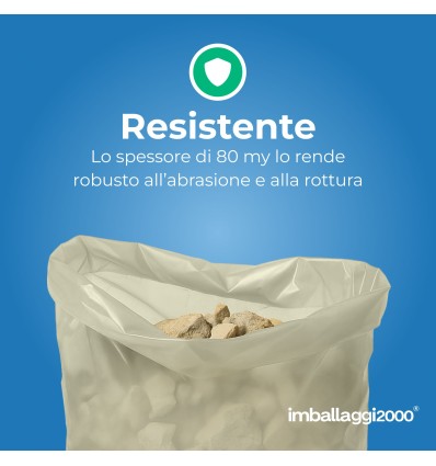 SACCHI PER CALCINACCI IN AMBRA - Igiene Sicurezza e Monouso carta