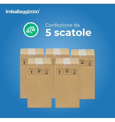 SCATOLA CON CANTINETTA AUTOMONTANTE PER 6 BOTTIGLIE DI VINO BORDOLESE - Scatole di Cartone