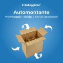Scatola per 6 bottiglie automontante con alveare - Scatole di Cartone