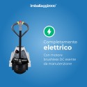 TRANSPALLET COMPLETAMENTE ELETTRICO ALZATA E MOVIMENTO, PROFESSIONALE PORTATA 1500 KG - Transpallet