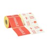 Etichette di spedizione prestampate con scritta FRAGILE