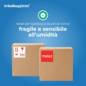 Etichette di spedizione prestampate con scritta FRAGILE - Imballaggi per Tutte le Esigenze