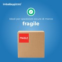 Etichette di spedizione 100x95 mm con scritta prestampata fragile - Ufficio E Cancelleria