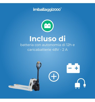 Transpallet elettrico con alzata e movimento - Transpallet