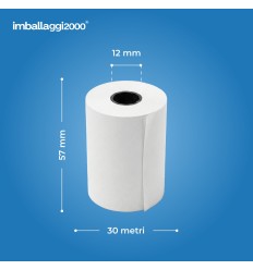 ROTOLI IN CARTA TERMICA PER REGISTRATORI DI CASSA MISURATORI FISCALI E SCOMMESSE SPORTIVE OMOLOGATI - Ufficio E Cancelleria 2