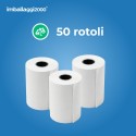 rotoli termici per registratori di cassa mm 57 X 30 MTL omologati in carta termica cf da 50 - Ufficio E Cancelleria