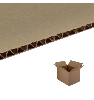 SCATOLA 1 ONDA AVANA 50X50X70 - Scatole di Cartone