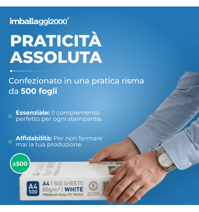 Risme carta a4 80 gr per fotocopie - Ufficio E Cancelleria