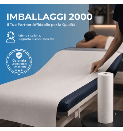 Rotolo lenzuolino medico 60cm x 75m - Igiene Sicurezza e Monouso carta