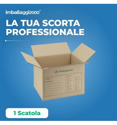 SCATOLA DA TRASLOCO RINFORZATA 60X40X40 - Scatole di Cartone