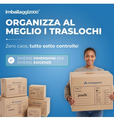 SCATOLA DA TRASLOCO RINFORZATA 80x60x50 - Scatole di Cartone