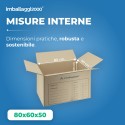 SCATOLA DA TRASLOCO RINFORZATA 80x60x50 - Scatole di Cartone