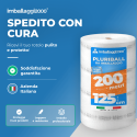 Pluriball rotolo 125cmx200mt 55 gr/mq - Pluriball in Rotoli