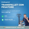 TRANSPALLET PESATORE GALVANIZZATO - Transpallet