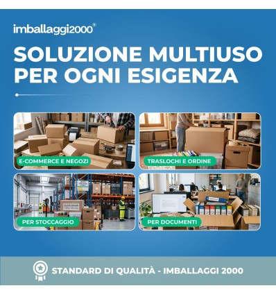 SCATOLE 1 ONDA AVANA 30X20X10 - Scatole di Cartone