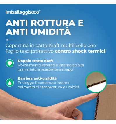 SCATOLE 1 ONDA AVANA 45X40X15 - Scatole di Cartone