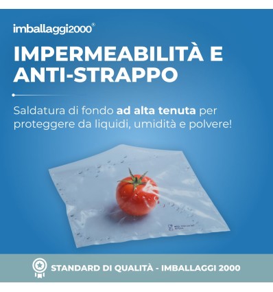 SACCHI PLT TRASPARENTI 25X40 - Sacchetti per Imballaggio