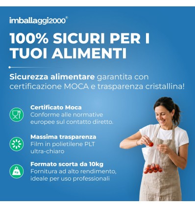 SACCHI PLT TRASPARENTI 25X40 - Sacchetti per Imballaggio