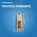 Scatole Avana per 1 bottiglia - Scatole di Cartone