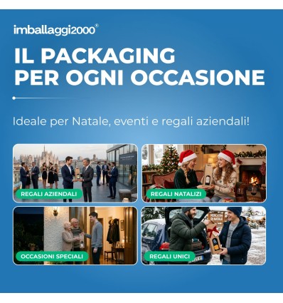 Scatole Nere per 2 bottiglie - Scatole di Cartone