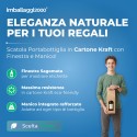 Scatole Avana per 3 bottiglie - Scatole di Cartone