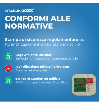 SACCHI PER AMIANTO TRASPARENTI 70X110 150 MY - Igiene Sicurezza e Monouso carta