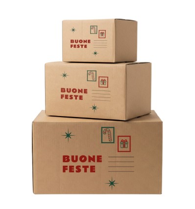 SCATOLA NATALE RINFORZATA 40X30X30 - Scatole di Cartone