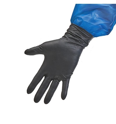 GUANTI IN NITRILE NERO SENZA POLVERE - Igiene Sicurezza e Monouso carta
