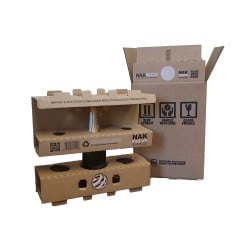 SCATOLA PORTABOTTIGLIE NAKPACK PER SPEDIZIONI ESPRESSE DI ALCOLICI ED OLIO - SCATOLE IN CARTONE