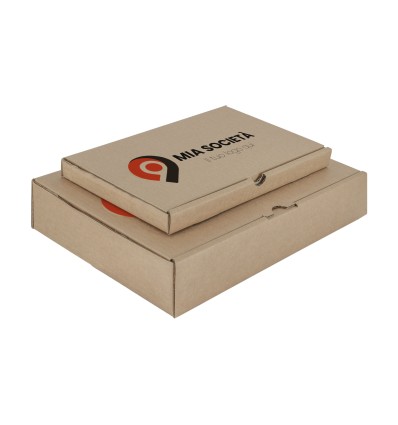 SCATOLE IN CARTONE AVANA PERSONALIZZATE FUSTELLATE PIATTE - SCATOLE CARTONE