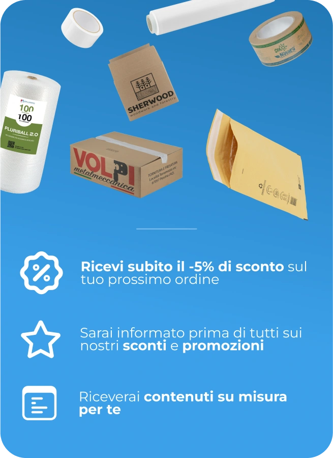 ricevi subito il 5% di sconto